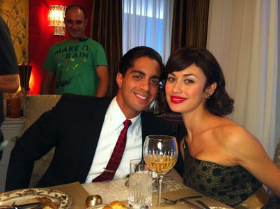 Anthony Bless & Olga Kurylenko on set of 