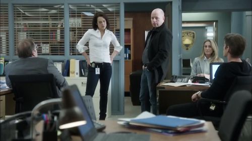 Hélène Bourgeois Leclerc, Patrick Caux, Michel Charette, and Sébastien Delorme in District 31 (2016)