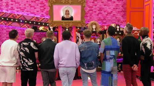 RuPaul, Luke Underwood, Janey Jacké, Jujubee, Joshua Cargill, Baga Chipz, Pan Pan Narkprasert, Mo Heart, and James Jimbo