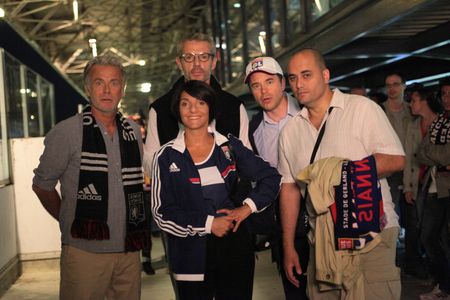 Guillaume de Tonquédec, Franck Dubosc, Lambert Wilson, Florence Foresti, and Jérôme Commandeur in Barbecue (2014)