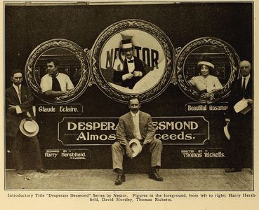William Ehfe, Eugenie Forde, Harry Hershfield, David Horsley, and Tom Ricketts in Desperate Desmond Almost Succeeds (191
