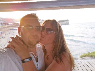 Chill time in Corfu with hubby