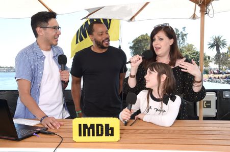 Donald Faison, Ian de Borja, Allison Tolman, and Alexa Swinton at an event for IMDb at San Diego Comic-Con (2016)