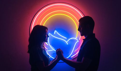 Dira Paes and Julio Machado in Divine Love (2019)