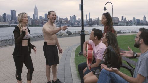 Andy Bowles, Chris Casiero, Julian Gavilanes, Kimberley Aria Peterson, Becky Boggs, and Lauren Kay Levy in Damage Contro