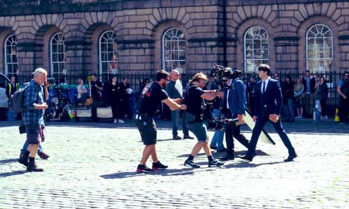 John Scougall filming The Victim