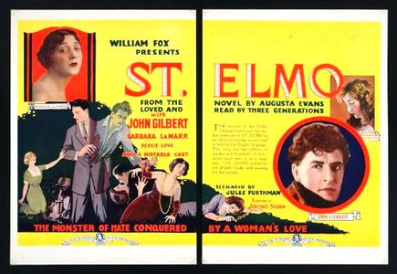 Warner Baxter, John Gilbert, Barbara La Marr, and Bessie Love in St. Elmo (1923)