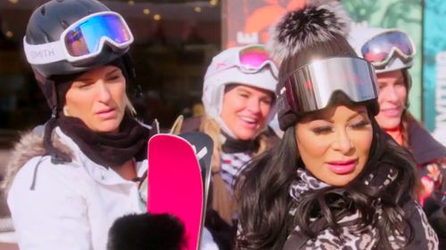 Heather Gay, Whitney Rose, and Jen Shah in The Real Housewives of Salt Lake City (2020)