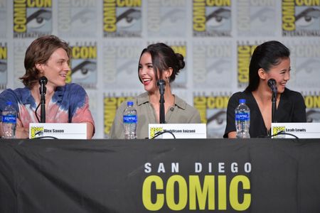Leah Lewis, Alex Saxon, and Maddison Jaizani at an event for Nancy Drew (2019)