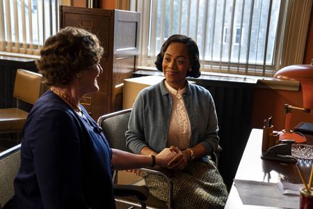 Sarah Lancashire and Brittany Bradford in Julia (2022)