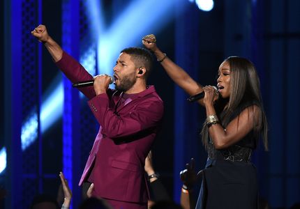 Jussie Smollett and Estelle at an event for 2015 Billboard Music Awards (2015)