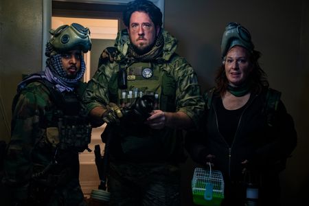 On set for Airborne