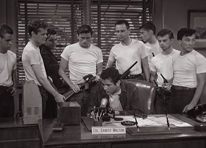 George Brenlin, Jack Grinnage, Paul Jasmin, Scott Marlowe, Craig Slocum, and Richard Tyler in Riot in Juvenile Prison (1