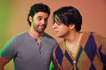 Kevin Alves and Steven Krueger at an event for Yellowjackets (2021)