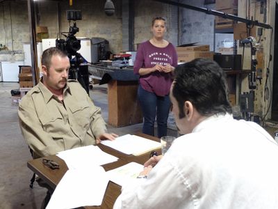 On the set of 
