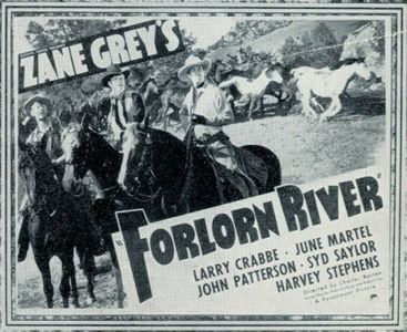 Buster Crabbe, John Patterson, and Syd Saylor in Forlorn River (1937)