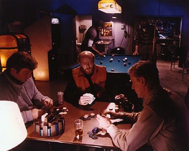 T.K. Carter, Charles Hallahan, Peter Maloney, Richard Masur, and Donald Moffat in The Thing (1982)
