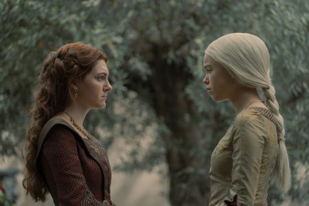Milly Alcock and Emily Carey in House of the Dragon (2022)