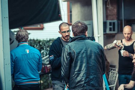 Stephen Winders, Mars Roberge, and Scott E. Myers in Scumbag (2017)