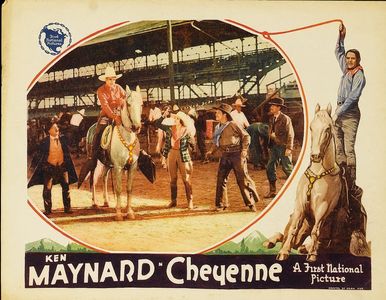James Bradbury Jr., Billy Franey, Ken Maynard, Gladys McConnell, and Tarzan in Cheyenne (1929)