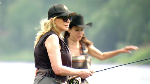 Heather Dubrow and Shannon Storms Beador in The Real Housewives of Orange County: Big Trouble in Big Sky (2023)