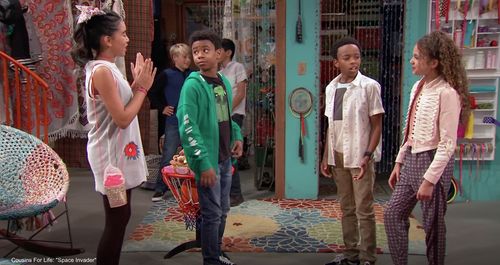 Jolie Hoang-Rappaport, Scarlet Spencer, Dallas Dupree Young, and Joachim Powell in Cousins for Life (2018)