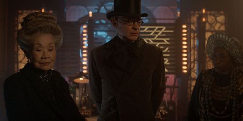Pik Sen Lim and Angela Wynter in Vampire Academy (2022)