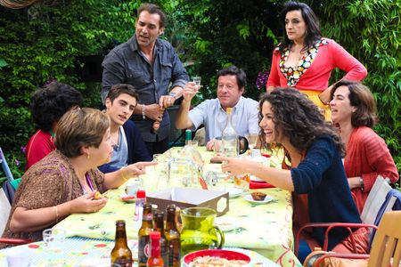 Joaquim de Almeida, Rita Blanco, and Maria Vieira in The Gilded Cage (2013)