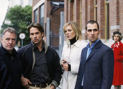 Marco Girnth, Melanie Marschke, Gabriel Merz, Andreas Schmidt-Schaller, and Sascha Laura Soydan in Leipzig Homicide (200
