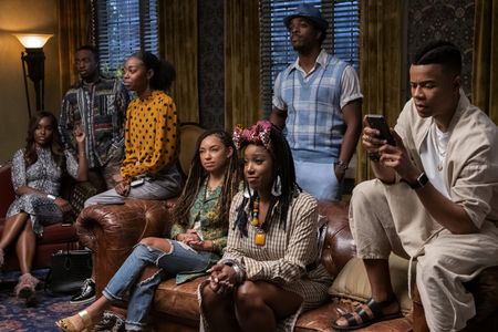 Logan Browning, Marque Richardson, Antoinette Robertson, Ashley Blaine Featherson-Jenkins, and Brandon Black in Dear Whi
