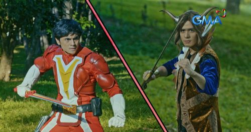 Miguel Tanfelix and Martin Del Rosario in Voltes V: Legacy (2023)