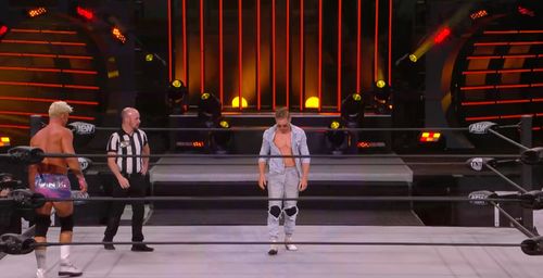 James Cipperly, Bryce Remsburg, and Ryan Nemeth in AEW Dark: Elevation (2021)