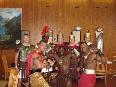 On set of Disney's 