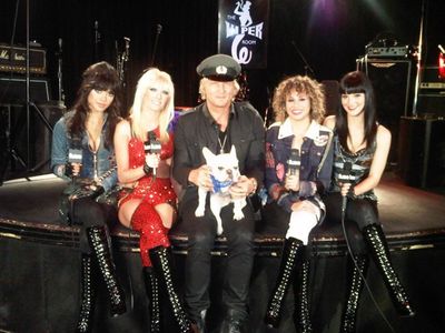 LOS ANGELES, CA - Musician Matt Sorum with musical group Darling Stilettos on Fuse TV's 