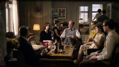 Ulrich Noethen and Leila Lallali in Hannah Arendt (2012)