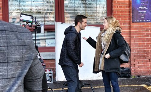 Amanda Schull and Eric Hicks in Romance Retreat (2019)