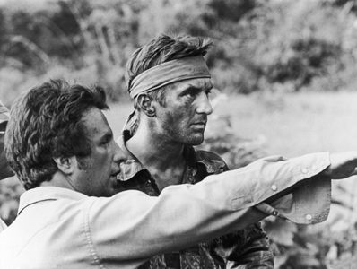 Robert De Niro and Michael Cimino in The Deer Hunter (1978)