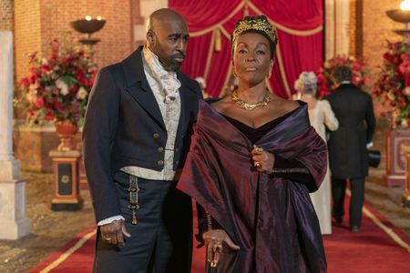 Adjoa Andoh and Daniel Francis in Bridgerton: Old Friends (2024)