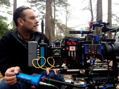 Dana on the set of 