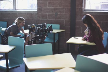 On the set of 