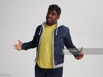 Venk Potula from the film 'Four Samosas' poses for a portrait during the 2022 Tribeca Film Festival at Spring Studio on 