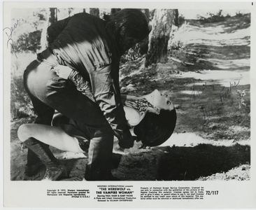 Gaby Fuchs, Paul Naschy, and Betsabé Ruiz in The Werewolf Versus the Vampire Woman (1971)