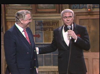 Don Pardo and Joe Piscopo in Saturday Night Live (1975)