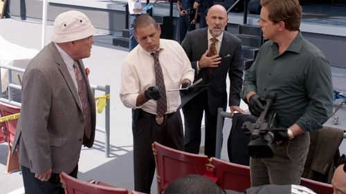 G.W. Bailey, Raymond Cruz, Carlo Rota, and Phillip P. Keene in Major Crimes (2012)
