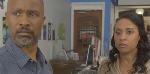 Steve Harper and Tracie Thoms in Send Me 