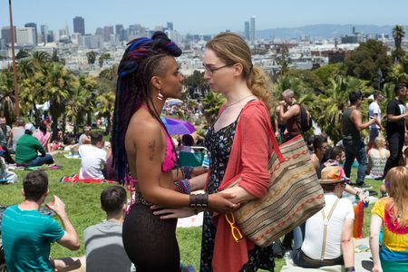 Freema Agyeman and Jamie Clayton in Sense8 (2015)