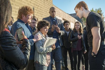 Becca Blackwell and Cameron Monaghan in Shameless (2011)
