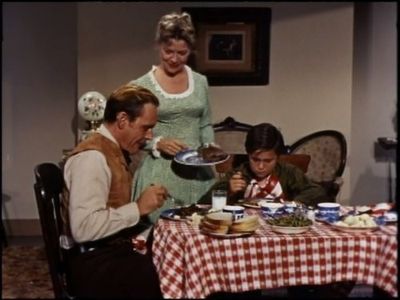 Paul Engle, Myron Healey, and Mercedes Shirley in The Lone Ranger (1949)
