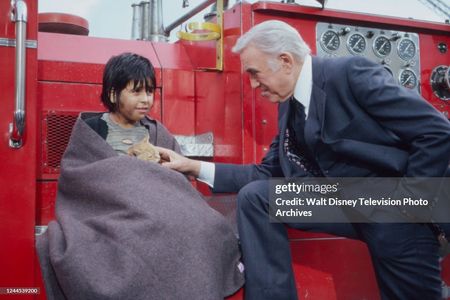 Joaquin Garay III as Rico Ortiz with Lorne Greene in Code Red