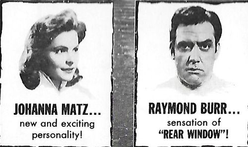 Raymond Burr and Johanna Matz in They Were So Young (1954)